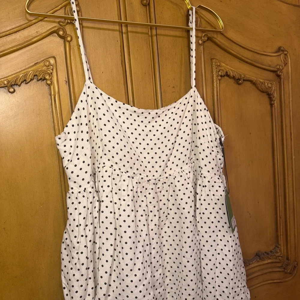 Kate Spade Iconic Black and White Polka Dot Camisole - Picture 7 of 8